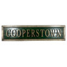 Cooperstown Distressed Wood Green 25 Inch Classic Name Framed Sign