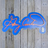 Gary Carter 3D Signature Blue with Orange 20 x 14 Wood Wall Sign with Number