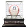 Tom Glavine Autographed Hall of Fame Logo Baseball with HOF Case (JSA)