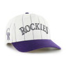 Men’s ’47 Colorado Rockies Cooperstown Collection Double Header White Pinstripe Hitch Adjustable Cap