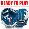 Franklin Texas Rangers 9.5" Team Logo Youth Glove and Ball Set