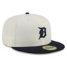 Men’s New Era Detroit Tigers Chrome White and Dark Navy 59FIFTY Fitted Cap