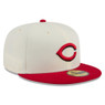 Men’s New Era Cincinnati Reds Chrome White and Red 59FIFTY Fitted Cap