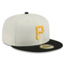 Men’s New Era Pittsburgh Pirates Chrome White and Black 59FIFTY Fitted Cap