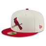 Men’s New Era St. Louis Cardinals Chrome White and Red 59FIFTY Fitted Cap