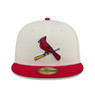 Men’s New Era St. Louis Cardinals Chrome White and Red 59FIFTY Fitted Cap