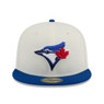 Men’s New Era Toronto Blue Jays Pirates Chrome White and Royal 59FIFTY Fitted Cap