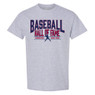 Men’s Baseball Hall of Fame Navy Adjustable Cap and Oxford Grey T-Shirt Bundle