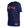 Men’s New Era Boston Red Sox Navy Pinstriped T-Shirt