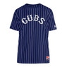 Men’s New Era Chicago Cubs Dark Royal Blue Pinstriped T-Shirt