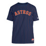 Men’s New Era Houston Astros Navy Pinstriped T-Shirt