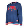Men’s New Ere Chicago Cubs Heathered Royal Ringer Crew Neck Pullover Sweatshirt