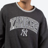 Men’s New Era New York Yankees Heathered Navy Ringer Crew Neck Pullover Sweatshirt