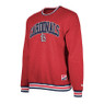 Men’s New Era St. Louis Cardinals Heathered Red Ringer Crew Neck Pullover Sweatshirt