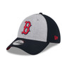 Men’s New Era Boston Red Sox 39THIRTY Throwback Heather Grey and Navy Flex Fit Cap