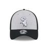 Men’s New Era Chicago White Sox 39THIRTY Throwback Heather Grey and Black Flex Fit Cap