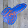 Mike Piazza 3D Signature Royal 20 x 20 Wood Wall Sign with Number