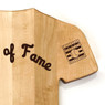 Baseball Hall of Fame Baseball BBQ 16" x 17" Logo Jersey Wood Cutting Board