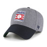 Men’s ’47 Baseball Hall of Fame Logo Granite Heather Grey and Dark Navy Snapback Adjustable Cap