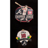 Chipper Jones Hall of Fame Exclusive 3 Piece Pin Set with Plaque Bust Ltd Ed of 2,018