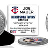 Joe Mauer Minnesota Twins Hall of Fame Silver Photo Coin