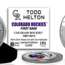 Todd Helton Colorado Rockies Hall of Fame Silver Photo Coin