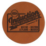 Baseball Hall of Fame 2024 Induction Logo Leather Engraved Coaster