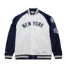 Men’s Mitchell & Ness Legends Derek Jeter New York Yankees Sublimated White and Navy Lightweight Satin Jacket
