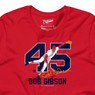 Men’s Teambrown Bob Gibson Baseball Hall of Fame Member Signature Red T-Shirt