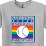 National Baseball Hall of Fame Logo Pride Heather Grey T-Shirt