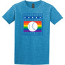 National Baseball Hall of Fame Logo Pride Saphire Heather T-Shirt