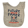 Infant Baseball Hall of Fame Grey Heather Future Hall of Famer Bib