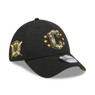 Men’s New Era Cleveland Guardians 2024 Armed Forces 39THIRTY Black Flex Fit Cap