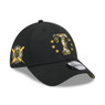 Men’s New Era Texas Rangers 2024 Armed Forces 39THIRTY Black Flex Fit Cap