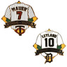 Baseball Hall of Fame 2024 Induction Class Jersey Pin Set Limited Edition of 2,024
