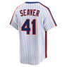 Men’s Tom Seaver Nike Vapor Premier Limited New York Mets Home Replica Jersey