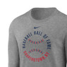 Youth Nike Baseball Hall of Fame Stitches Dark Grey Heather Long Sleeve T-Shirt