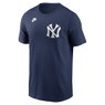 Men’s Nike Mickey Mantle New York Yankees Cooperstown Collection Name & Number Navy T-Shirt (2024)