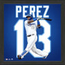Highland Mint Salvador Perez Kansas City Royals 13 x 13 Impact Jersey Framed Print