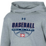 Youth Under Armour Baseball Hall of Fame Stitches Ball Heather Grey Armour Fleece® Hood