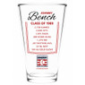 Johnny Bench Baseball Hall of Fame Legend Player Pint Glass