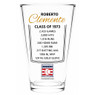 Roberto Clemente Baseball Hall of Fame Legend Player Pint Glass
