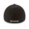 Men’s New Era Colorado Rockies Baseball Hall of Fame Logo 39THIRTY Black Flex Fit Cap