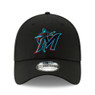 Men’s New Era Miami Marlins Baseball Hall of Fame Logo 39THIRTY Black Flex Fit Cap