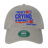 Teambrown No Crying in Baseball AAGPBL Grey Adjustable Cap