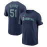Men’s Nike Ichiro Suzuki Seattle Mariners Baseball Hall of Fame 2025 Induction Name & Number T-Shirt