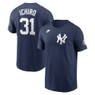 Men’s Nike Ichiro Suzuki New York Yankees Baseball Hall of Fame 2025 Induction Name & Number T-Shirt