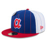 Men’s New Era Atlanta Braves Pinstripe Cooperstown 59FIFTY Cap with National League Pin