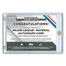 Evan Carter Autographed Card 2024 Topps Major League Materials # MLMAU-EC Ltd Ed of 50 Rookie Card