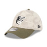 Men’s New Era Baltimore Orioles 2025 Armed Forces 39THIRTY Camo and Army Green Flex Fit Cap
